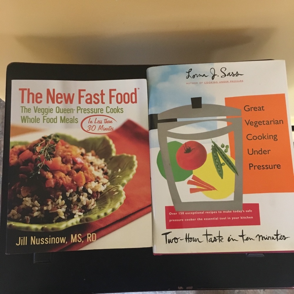 Two Vegetarian/Vegan Pressure Cooker Cookbooks